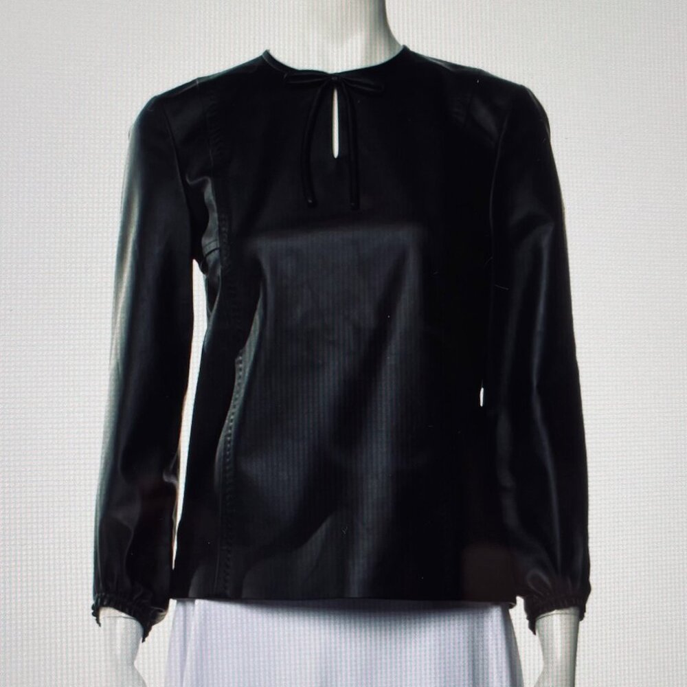 Coach Black Leather Top